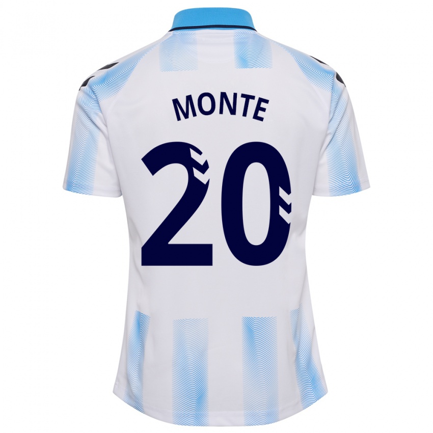 Criança Camisola Nélson Monte #20 Branco Azul Principal 2023/24 Camisa Brasil