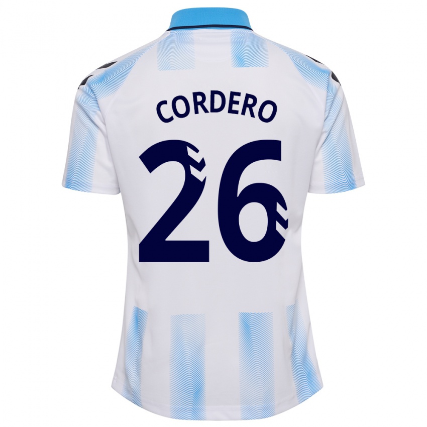 Criança Camisola Antonio Cordero #26 Branco Azul Principal 2023/24 Camisa Brasil