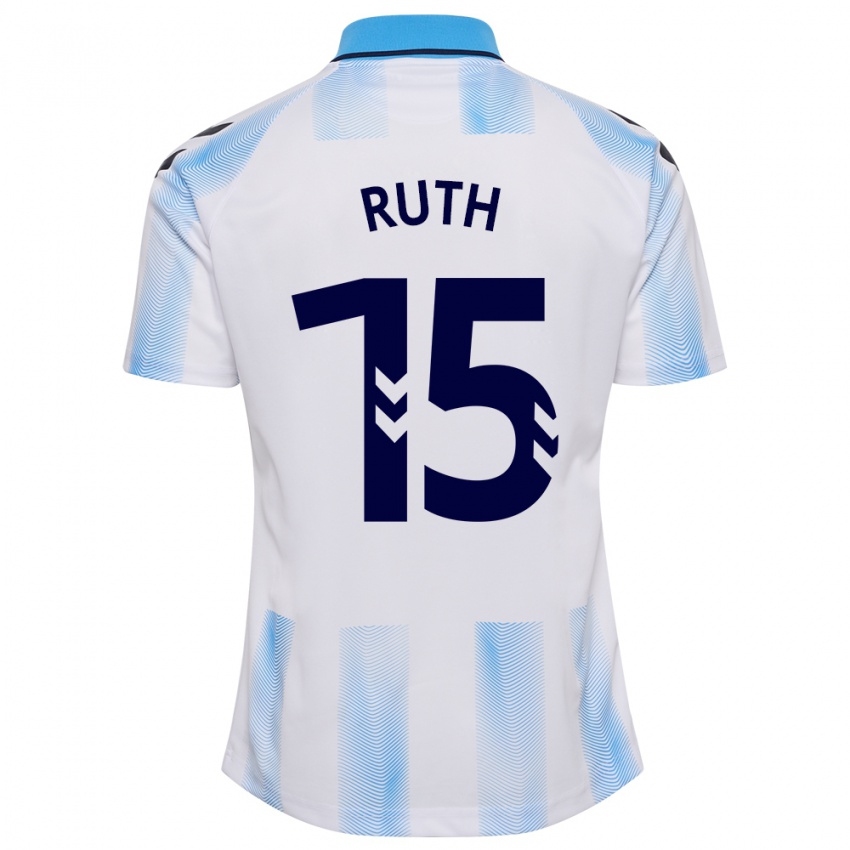 Criança Camisola Ruth #15 Branco Azul Principal 2023/24 Camisa Brasil