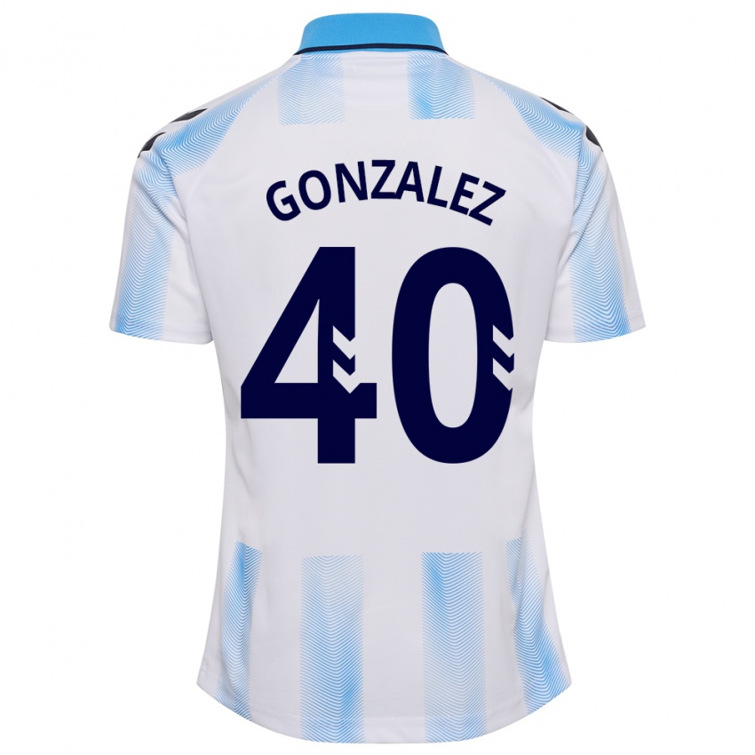 Criança Camisola Carol González #40 Branco Azul Principal 2023/24 Camisa Brasil