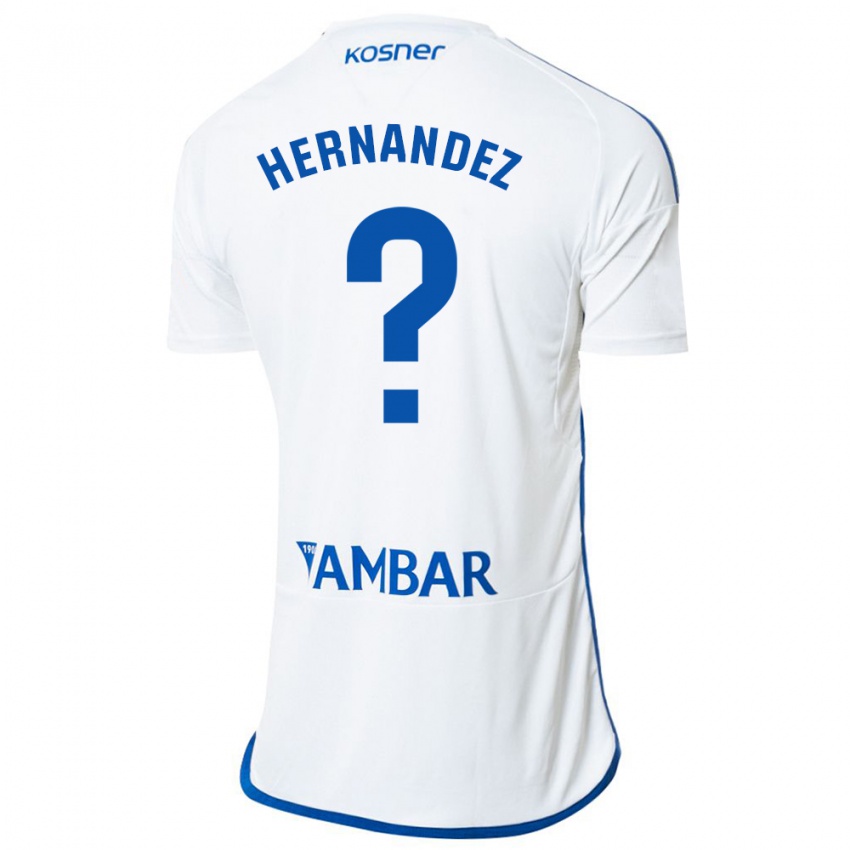 Criança Camisola Diego Hernández #0 Branco Principal 2023/24 Camisa Brasil