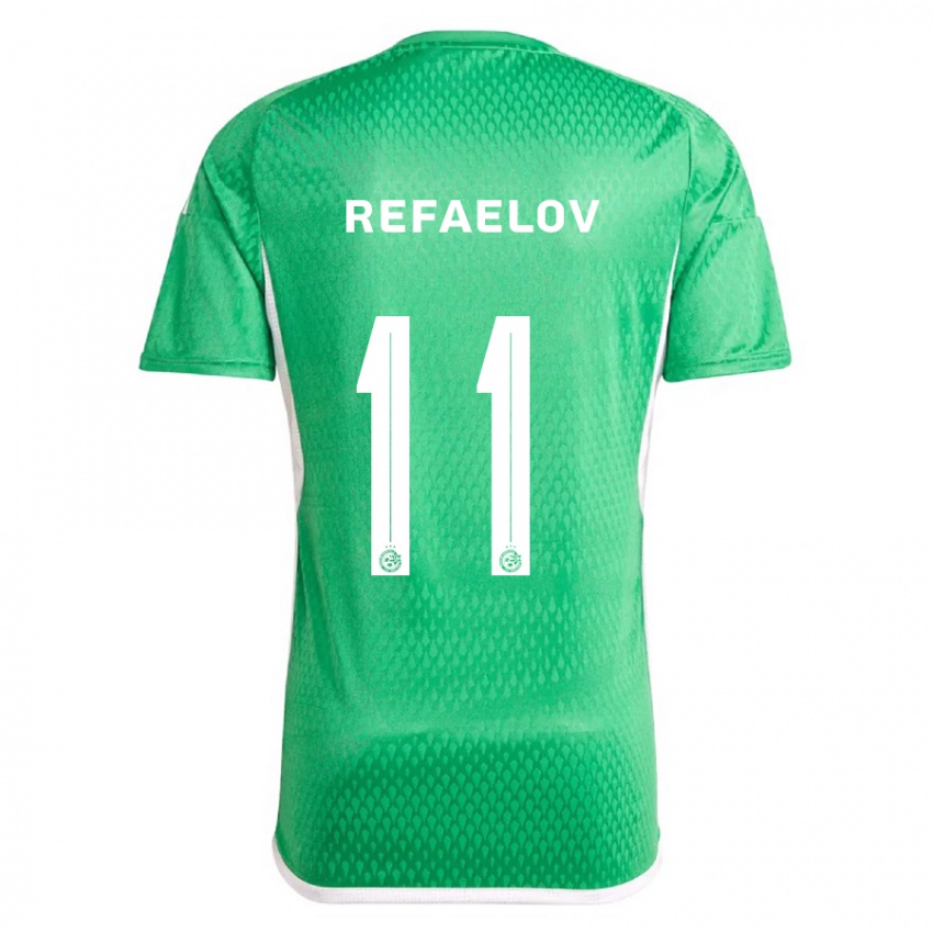 Criança Camisola Lior Refaelov #11 Branco Azul Principal 2023/24 Camisa Brasil