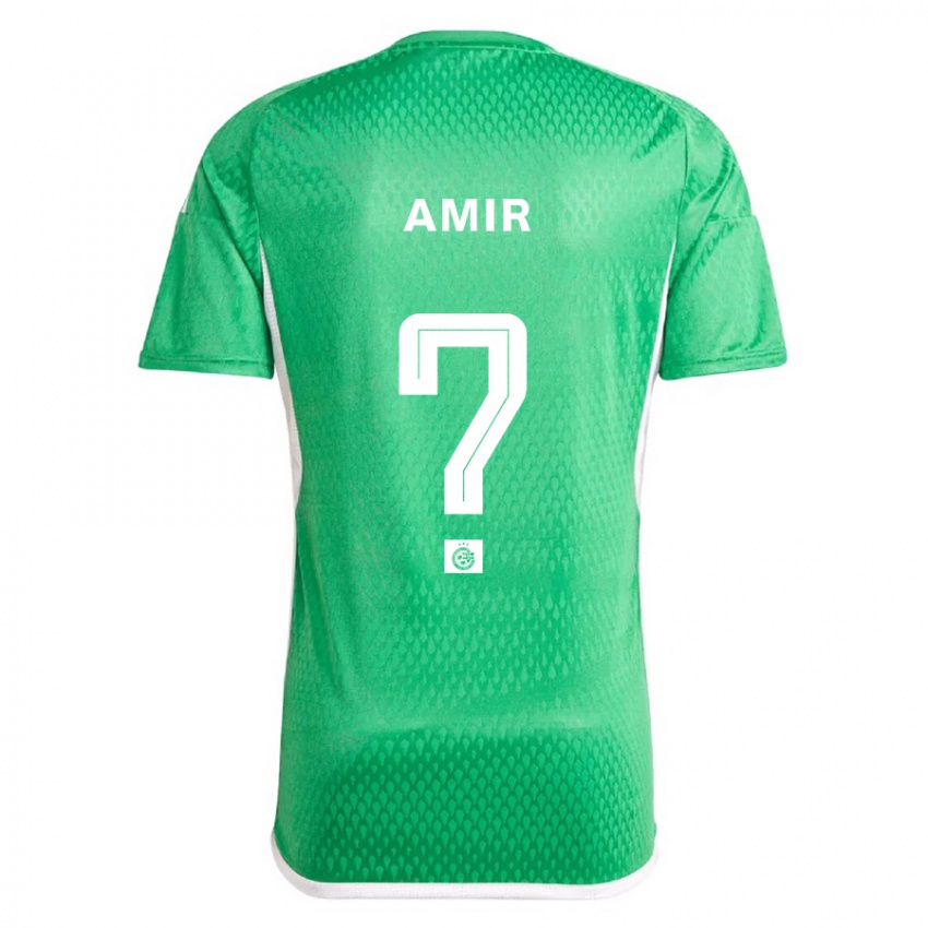 Criança Camisola Elad Amir #0 Branco Azul Principal 2023/24 Camisa Brasil