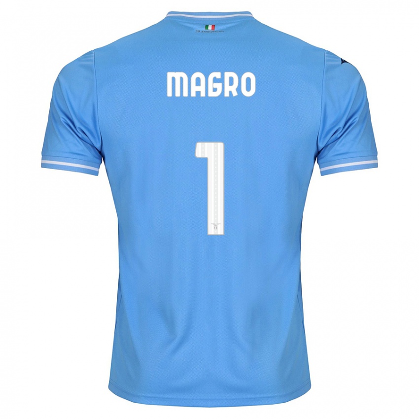 Criança Camisola Federico Magro #1 Azul Principal 2023/24 Camisa Brasil