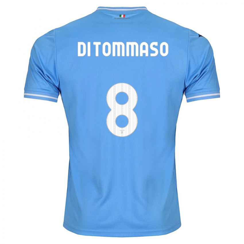 Criança Camisola Leonardo Di Tommaso #8 Azul Principal 2023/24 Camisa Brasil