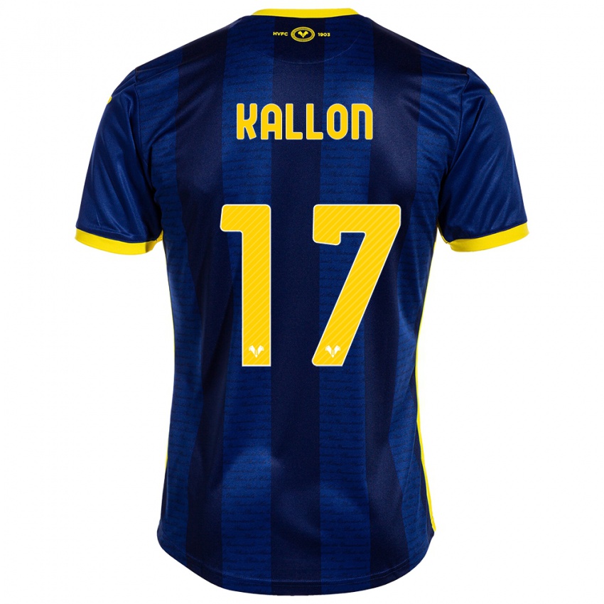 Criança Camisola Yayah Kallon #17 Marinha Principal 2023/24 Camisa Brasil