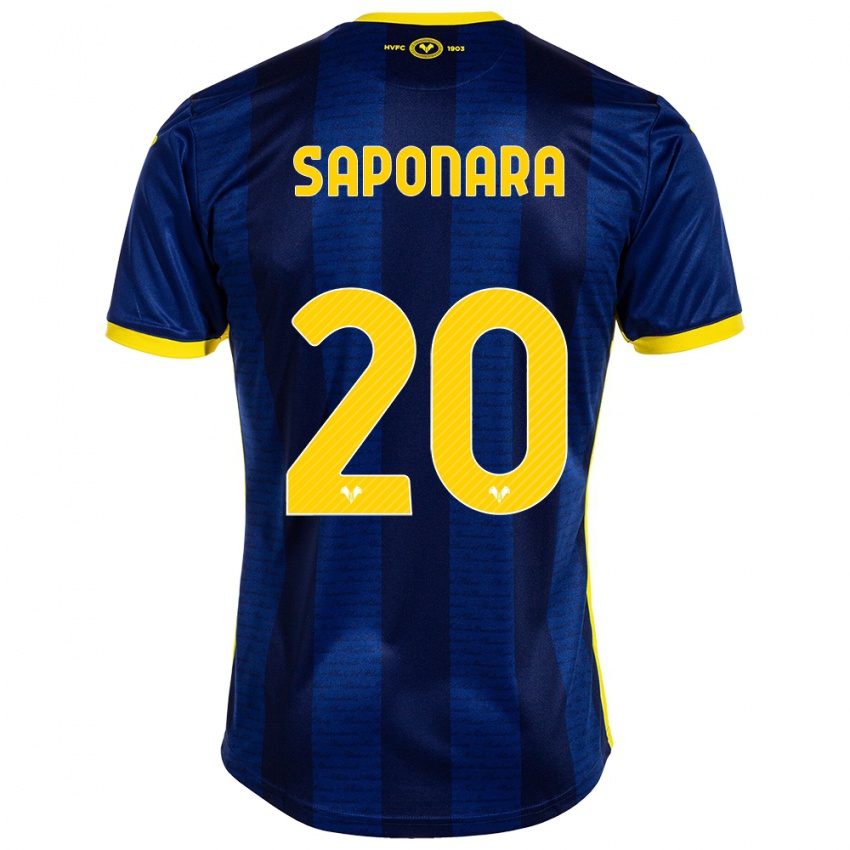 Criança Camisola Riccardo Saponara #20 Marinha Principal 2023/24 Camisa Brasil