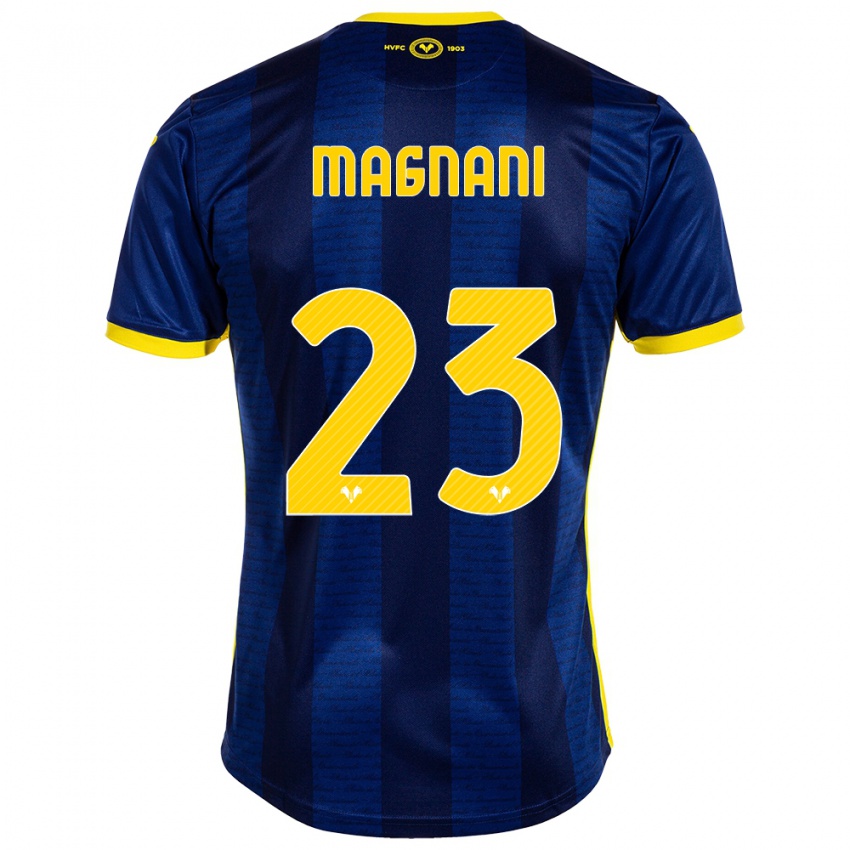 Criança Camisola Giangiacomo Magnani #23 Marinha Principal 2023/24 Camisa Brasil