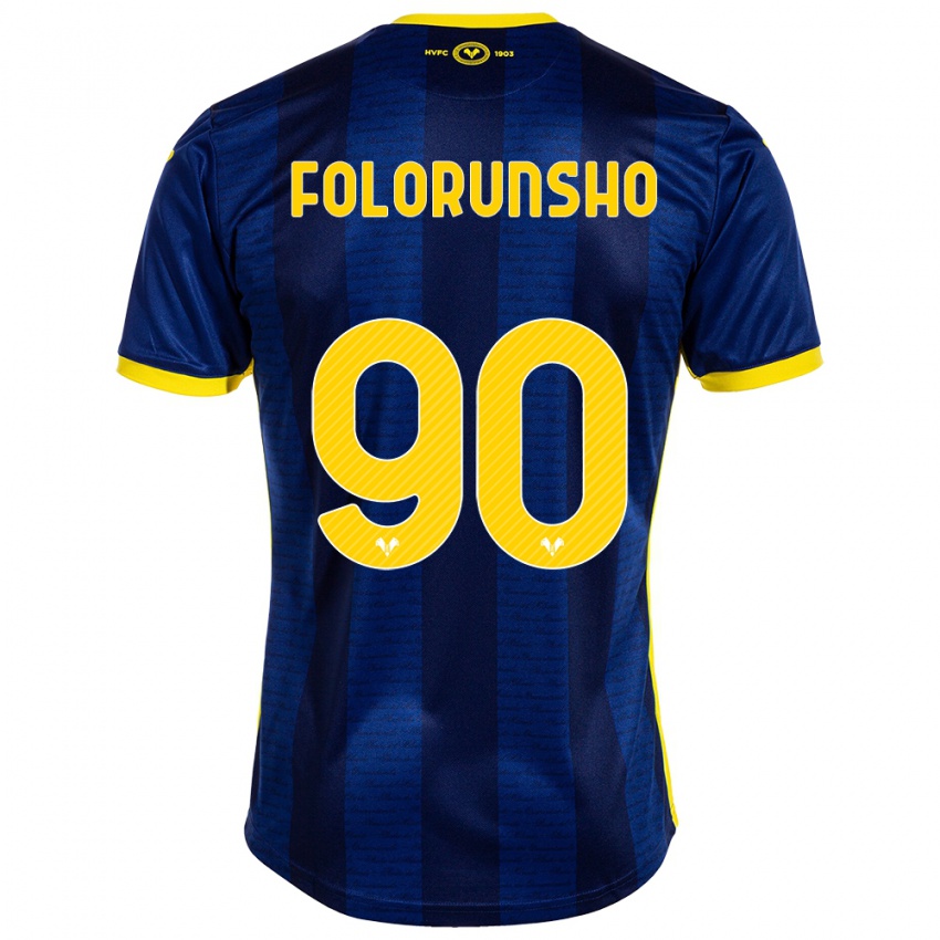 Criança Camisola Michael Folorunsho #90 Marinha Principal 2023/24 Camisa Brasil