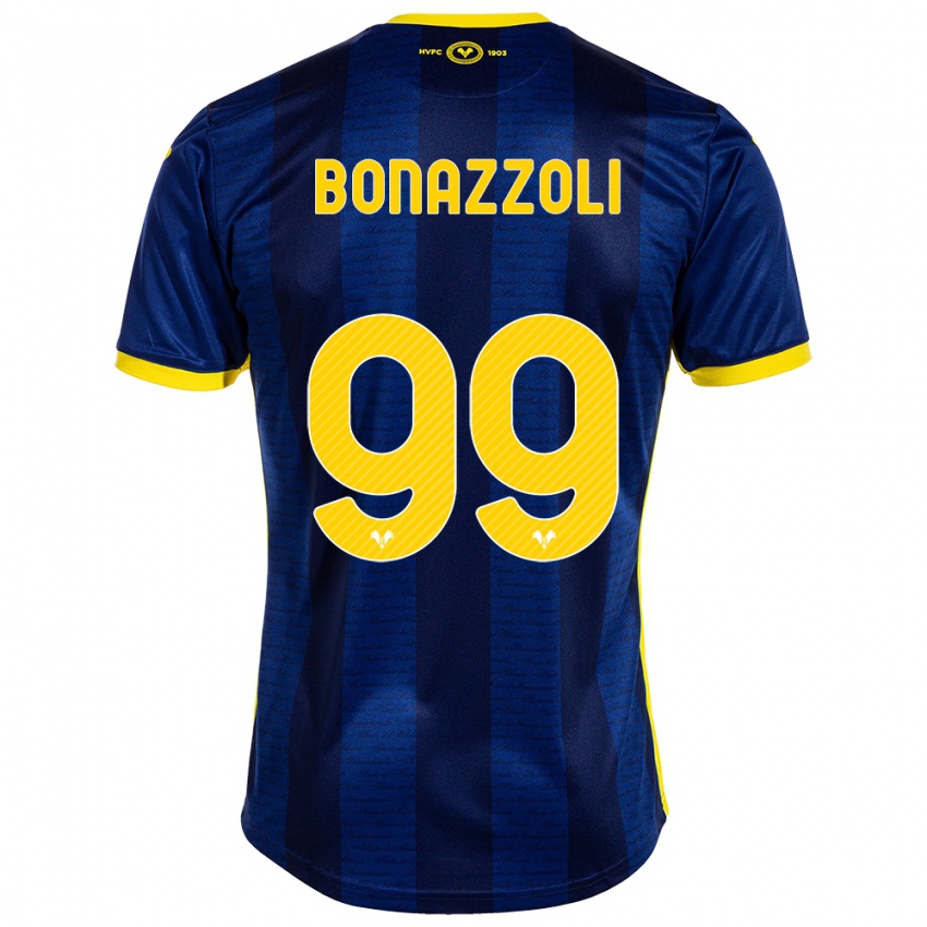 Criança Camisola Federico Bonazzoli #99 Marinha Principal 2023/24 Camisa Brasil