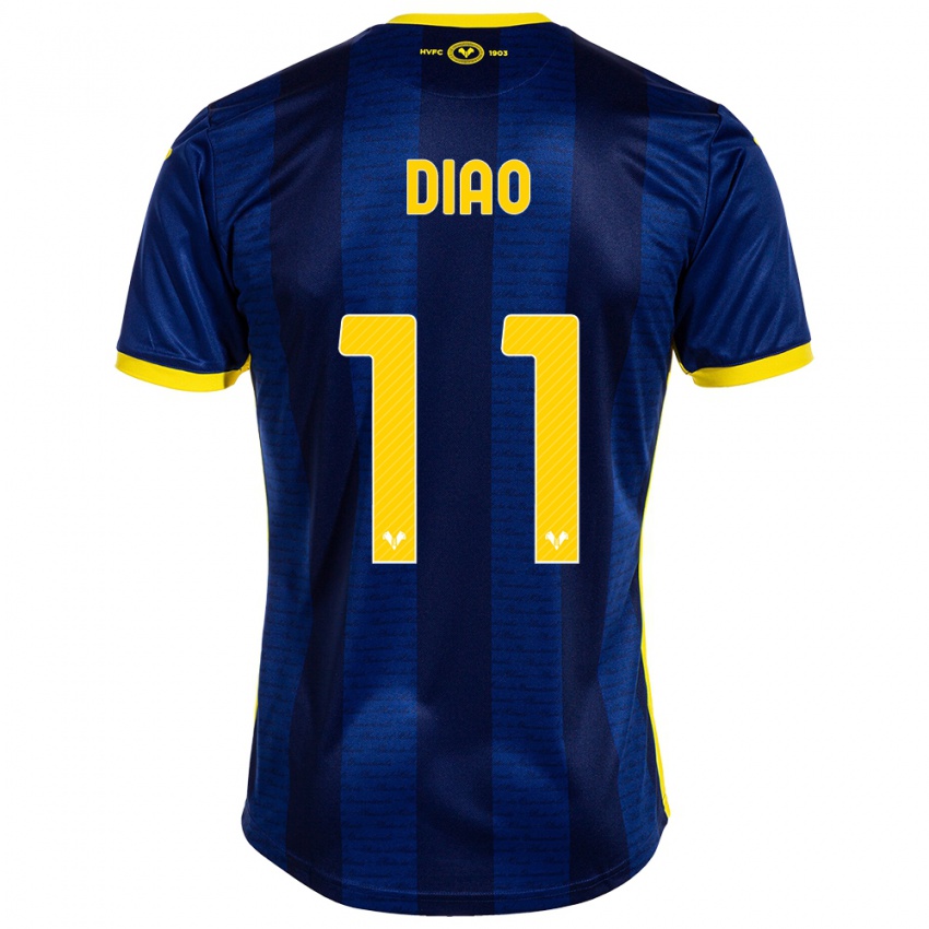 Criança Camisola Siren Diao #11 Marinha Principal 2023/24 Camisa Brasil