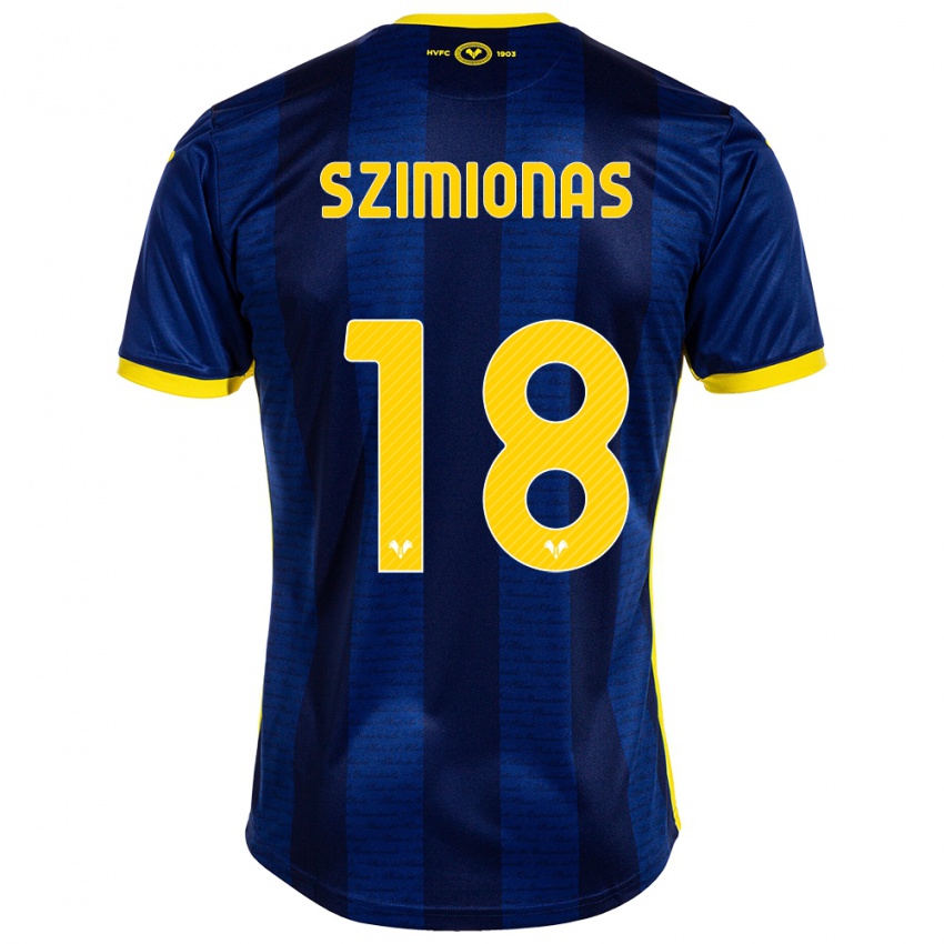 Criança Camisola Luca Szimionas #18 Marinha Principal 2023/24 Camisa Brasil