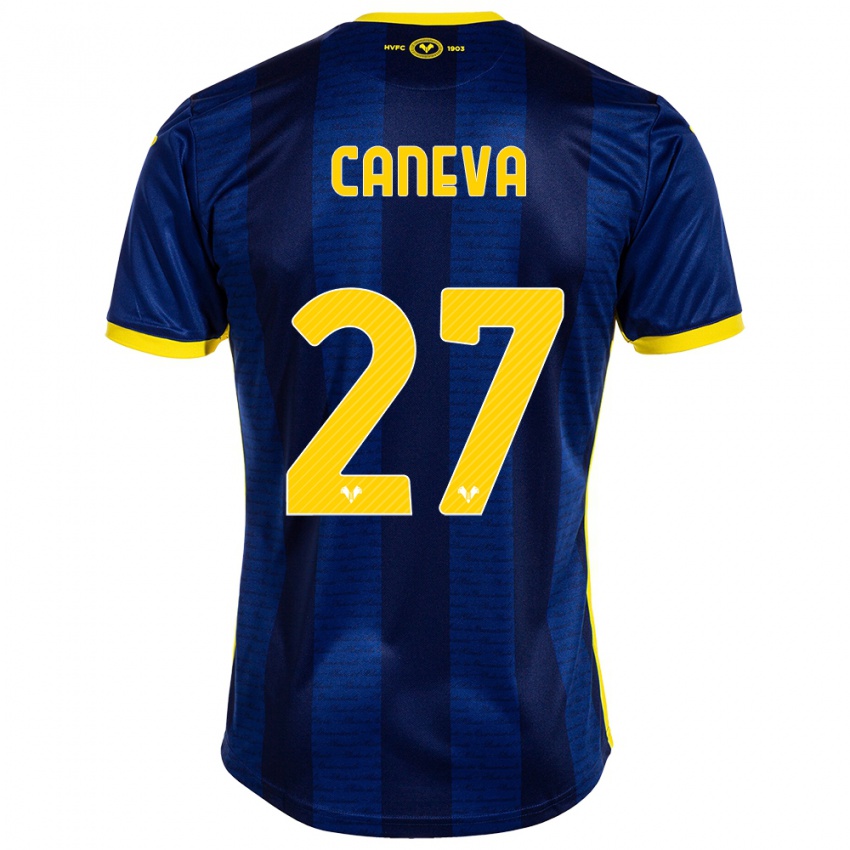 Criança Camisola Elia Caneva #27 Marinha Principal 2023/24 Camisa Brasil