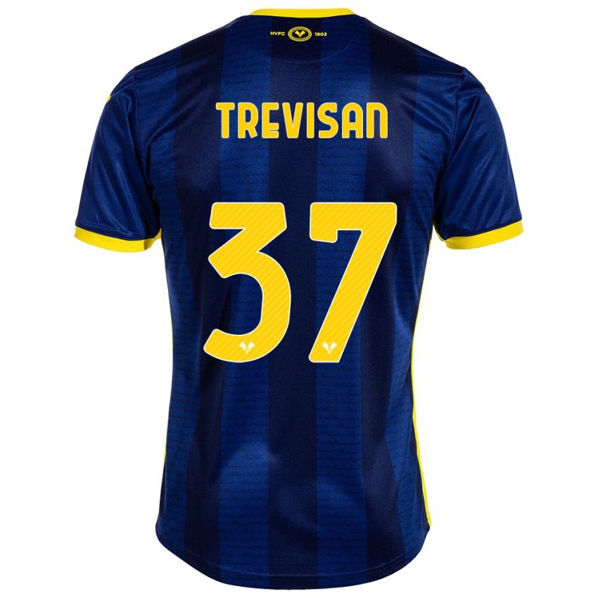 Criança Camisola Michael Trevisan #37 Marinha Principal 2023/24 Camisa Brasil