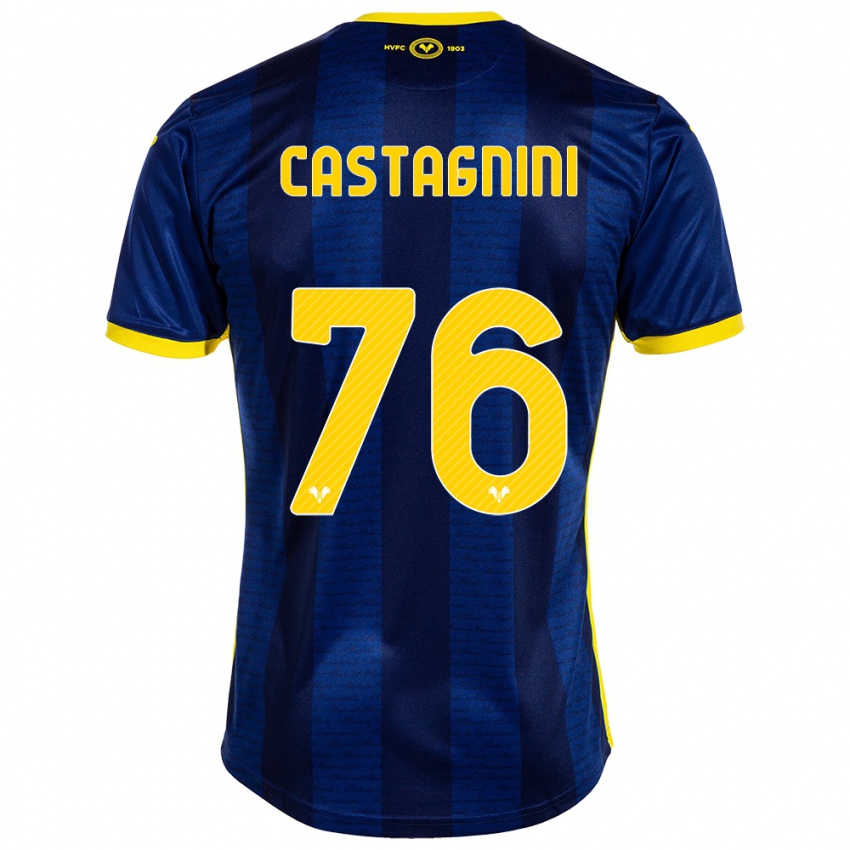 Criança Camisola Mirko Castagnini #76 Marinha Principal 2023/24 Camisa Brasil