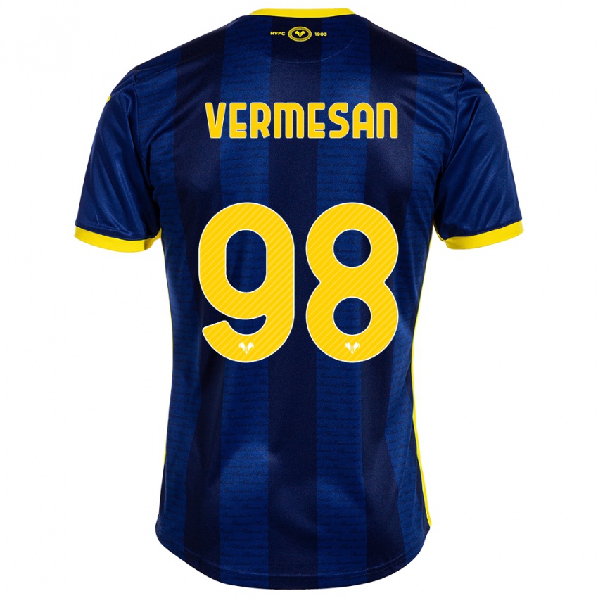 Criança Camisola Ioan Vermesan #98 Marinha Principal 2023/24 Camisa Brasil