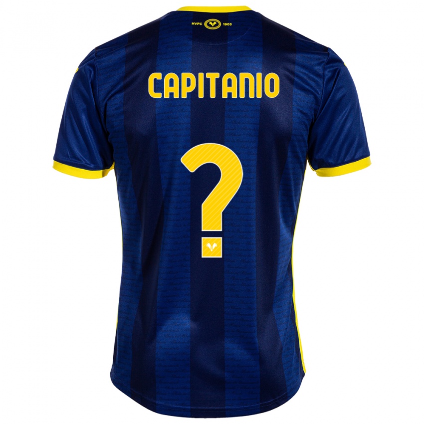 Criança Camisola Alex Capitanio #0 Marinha Principal 2023/24 Camisa Brasil