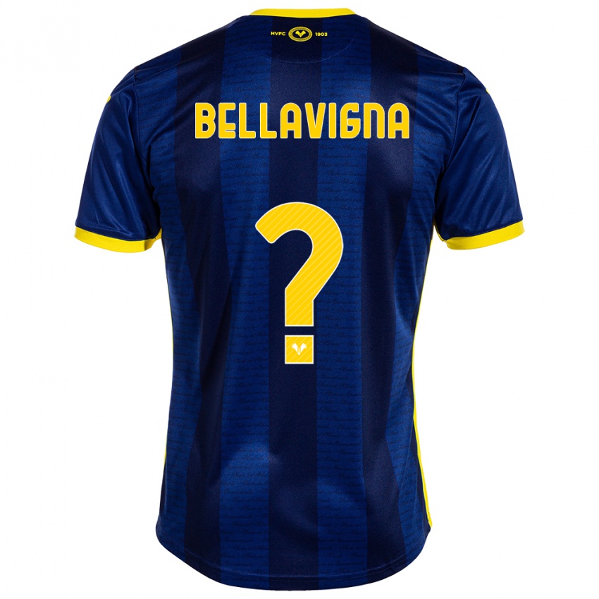 Criança Camisola Marco Bellavigna #0 Marinha Principal 2023/24 Camisa Brasil