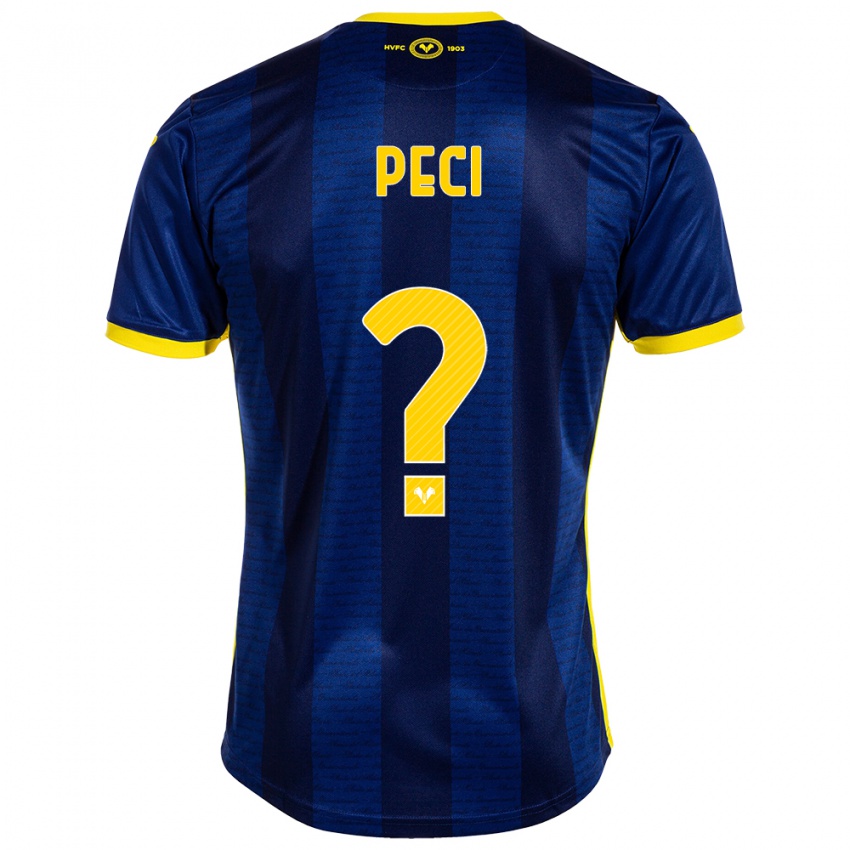 Criança Camisola Jurgen Peci #0 Marinha Principal 2023/24 Camisa Brasil