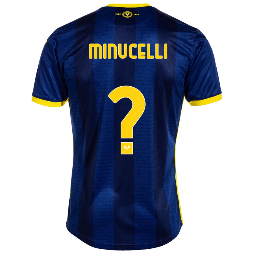 Criança Camisola Filippo Minucelli #0 Marinha Principal 2023/24 Camisa Brasil