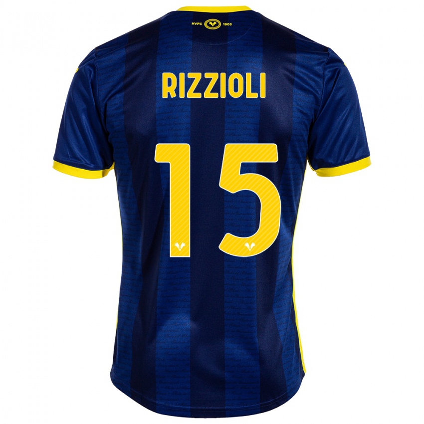 Criança Camisola Gaia Rizzioli #15 Marinha Principal 2023/24 Camisa Brasil