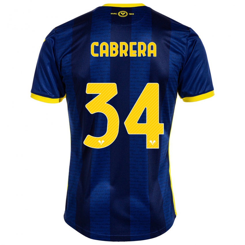 Criança Camisola Ilena Cabrera #34 Marinha Principal 2023/24 Camisa Brasil