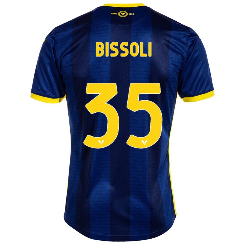 Criança Camisola Noemí Bissoli #35 Marinha Principal 2023/24 Camisa Brasil