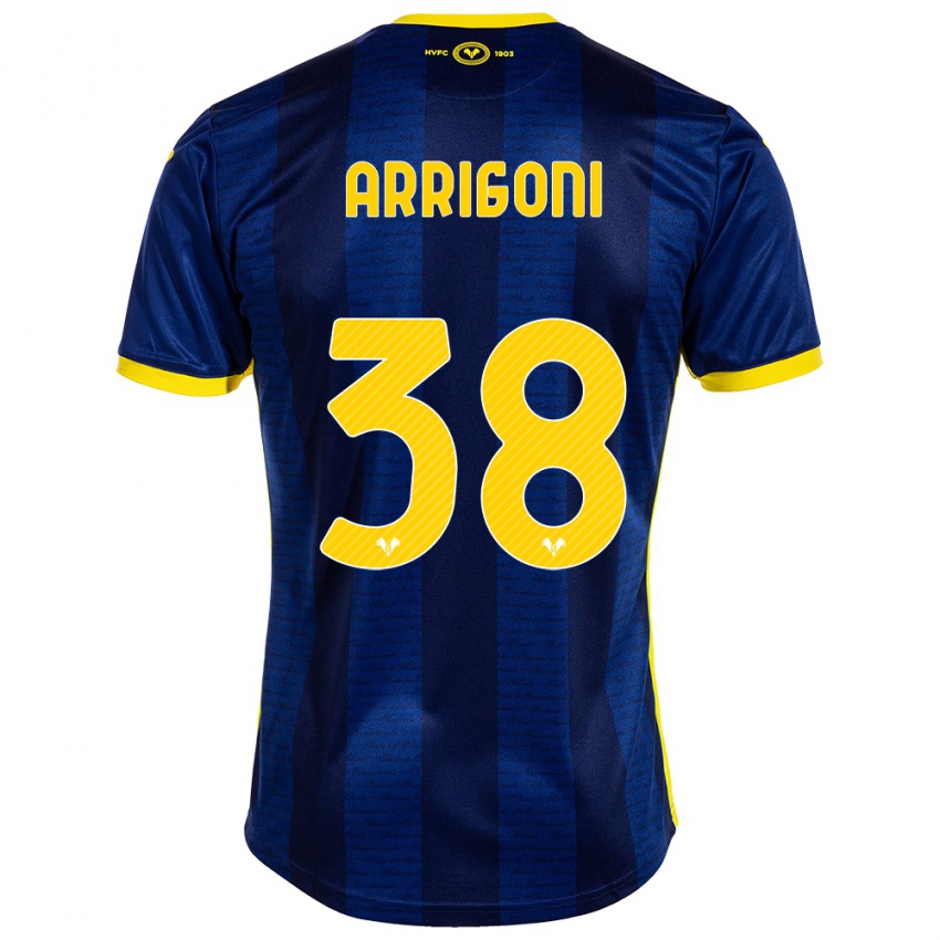 Criança Camisola Arrigoni #38 Marinha Principal 2023/24 Camisa Brasil