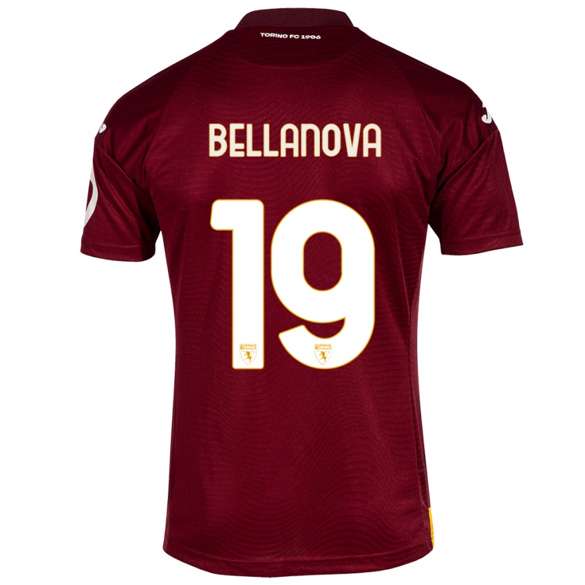 Criança Camisola Raoul Bellanova #19 Vermelho Escuro Principal 2023/24 Camisa Brasil