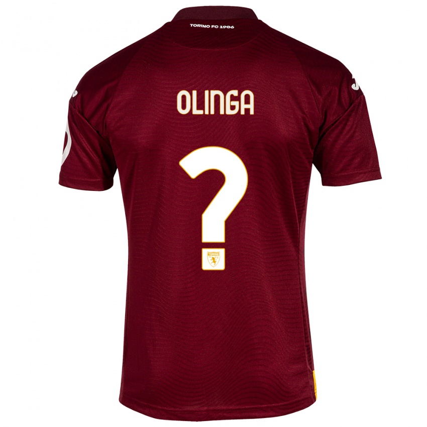 Criança Camisola Kenny Olinga #0 Vermelho Escuro Principal 2023/24 Camisa Brasil