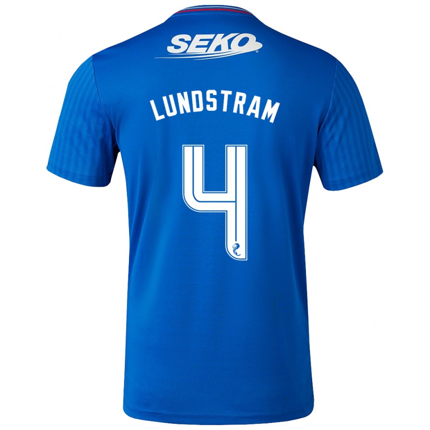 Criança Camisola John Lundstram #4 Azul Principal 2023/24 Camisa Brasil