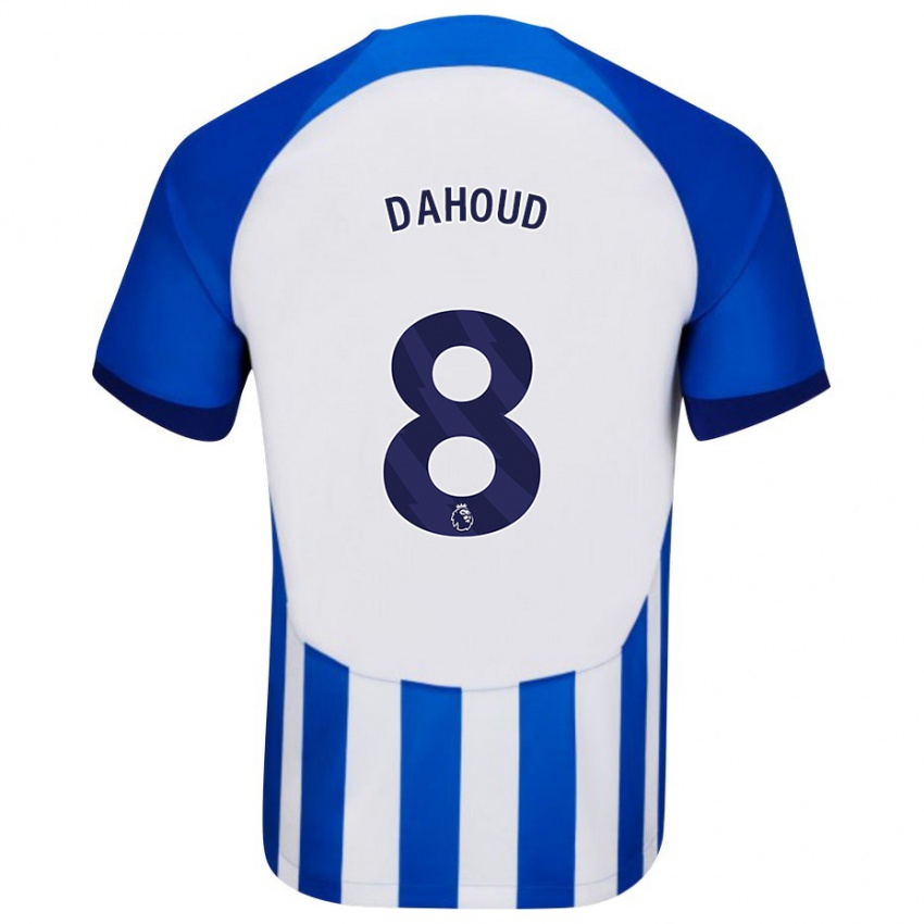 Criança Camisola Mahmoud Dahoud #8 Azul Principal 2023/24 Camisa Brasil