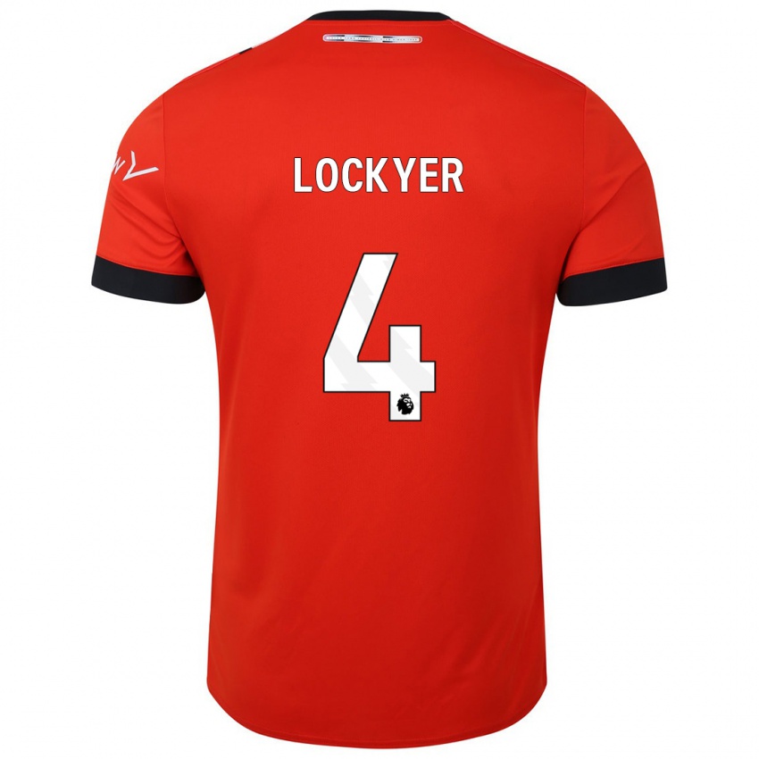 Criança Camisola Tom Lockyer #4 Vermelho Principal 2023/24 Camisa Brasil