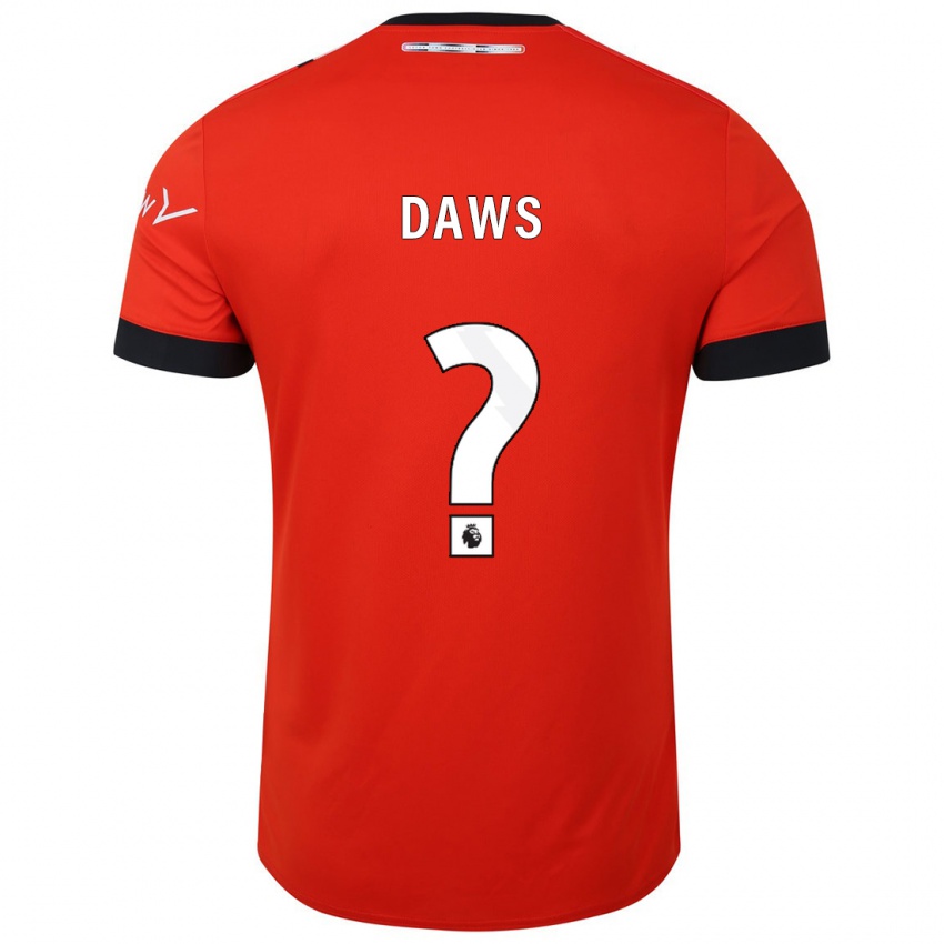 Criança Camisola Marcus Daws #0 Vermelho Principal 2023/24 Camisa Brasil