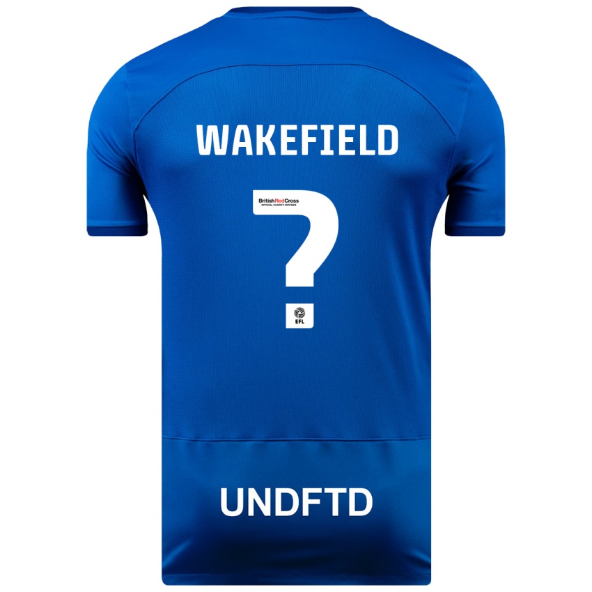 Criança Camisola Kieran Wakefield #0 Azul Principal 2023/24 Camisa Brasil