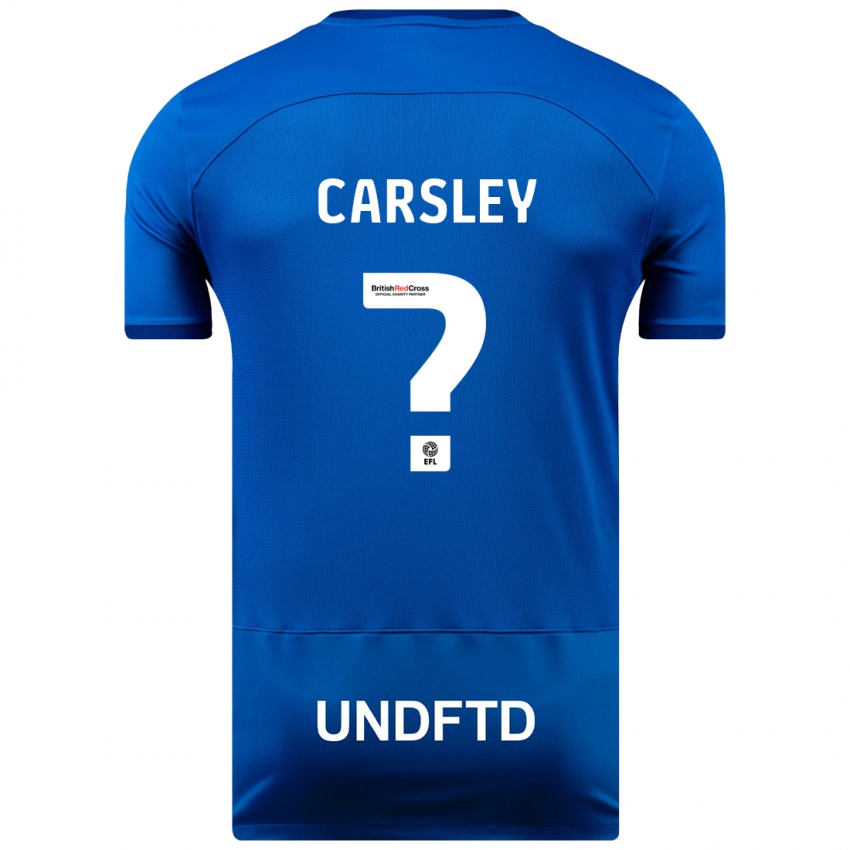 Criança Camisola Luke Carsley #0 Azul Principal 2023/24 Camisa Brasil