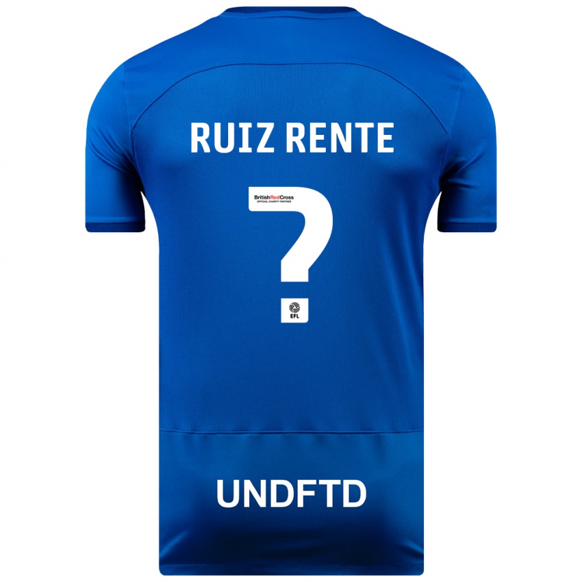 Criança Camisola Álvaro Ruiz Rente #0 Azul Principal 2023/24 Camisa Brasil