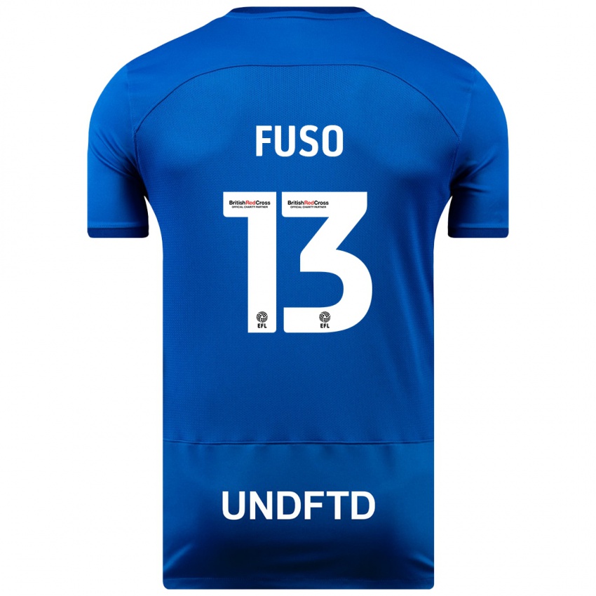 Criança Camisola Ivana Fuso #13 Azul Principal 2023/24 Camisa Brasil