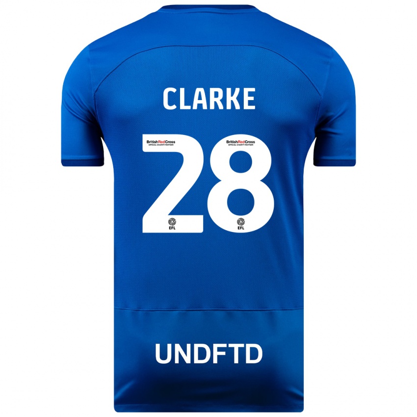 Criança Camisola Charlotte Clarke #28 Azul Principal 2023/24 Camisa Brasil