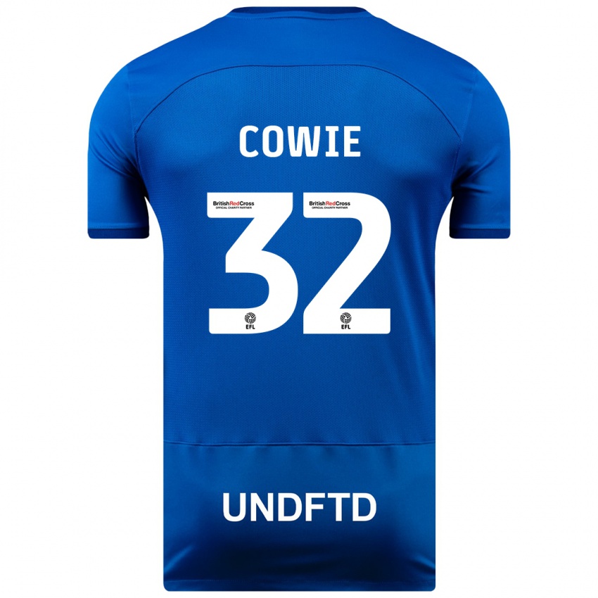 Criança Camisola Abbie Cowie #32 Azul Principal 2023/24 Camisa Brasil