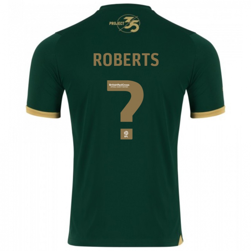 Criança Camisola Caleb Roberts #0 Verde Principal 2023/24 Camisa Brasil