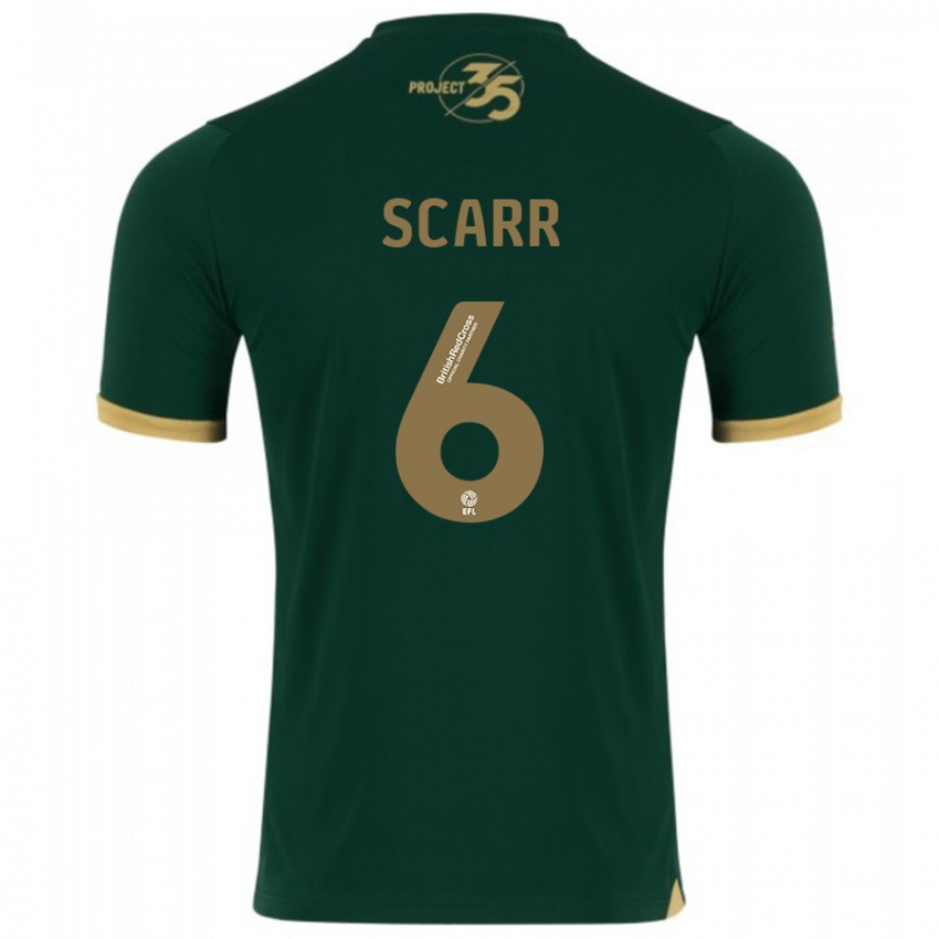 Criança Camisola Dan Scarr #6 Verde Principal 2023/24 Camisa Brasil