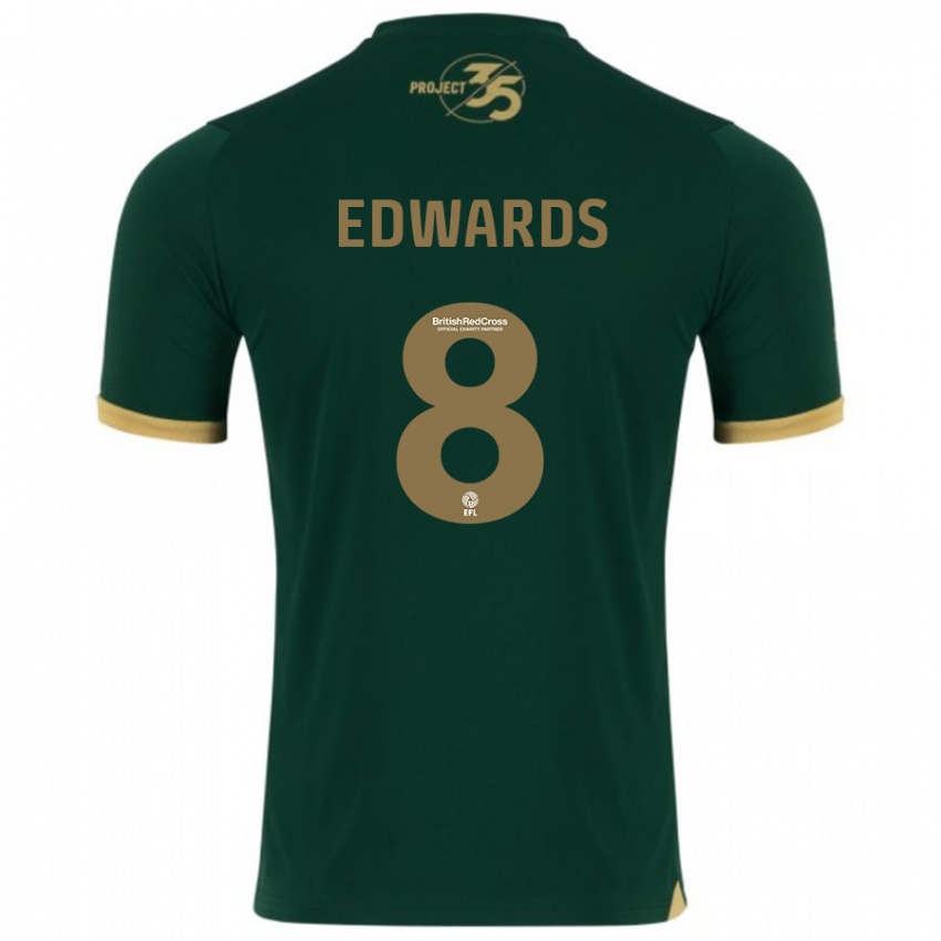 Criança Camisola Joe Edwards #8 Verde Principal 2023/24 Camisa Brasil