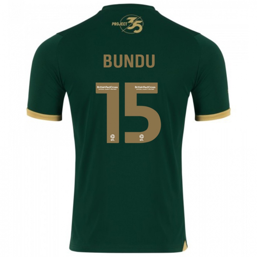 Criança Camisola Mustapha Bundu #15 Verde Principal 2023/24 Camisa Brasil