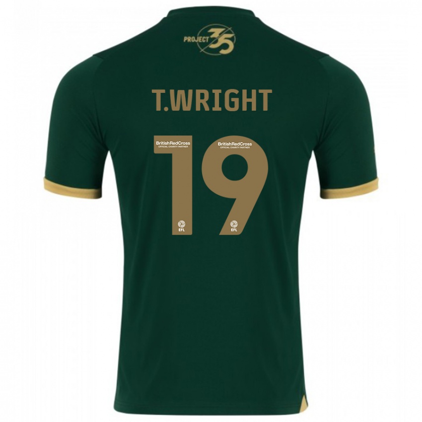 Criança Camisola Tyreik Wright #19 Verde Principal 2023/24 Camisa Brasil