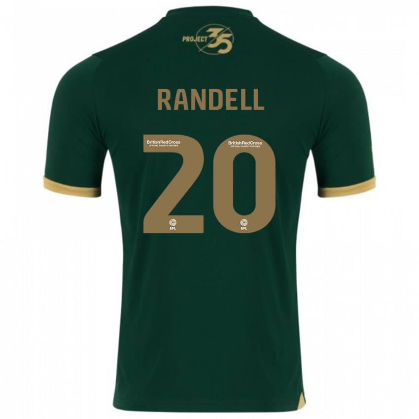 Criança Camisola Adam Randell #20 Verde Principal 2023/24 Camisa Brasil