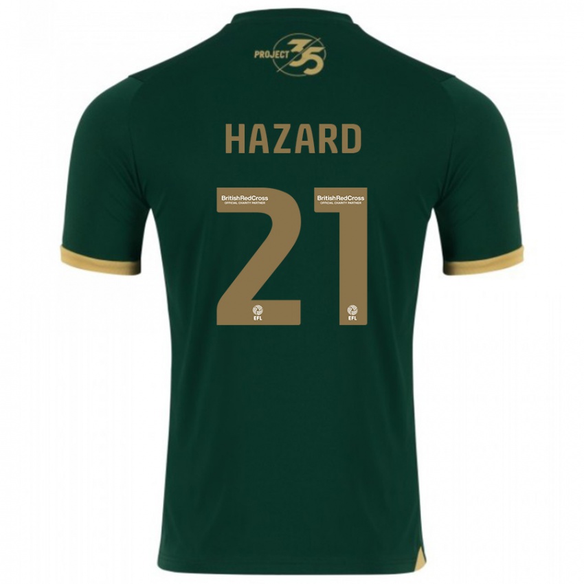 Criança Camisola Conor Hazard #21 Verde Principal 2023/24 Camisa Brasil