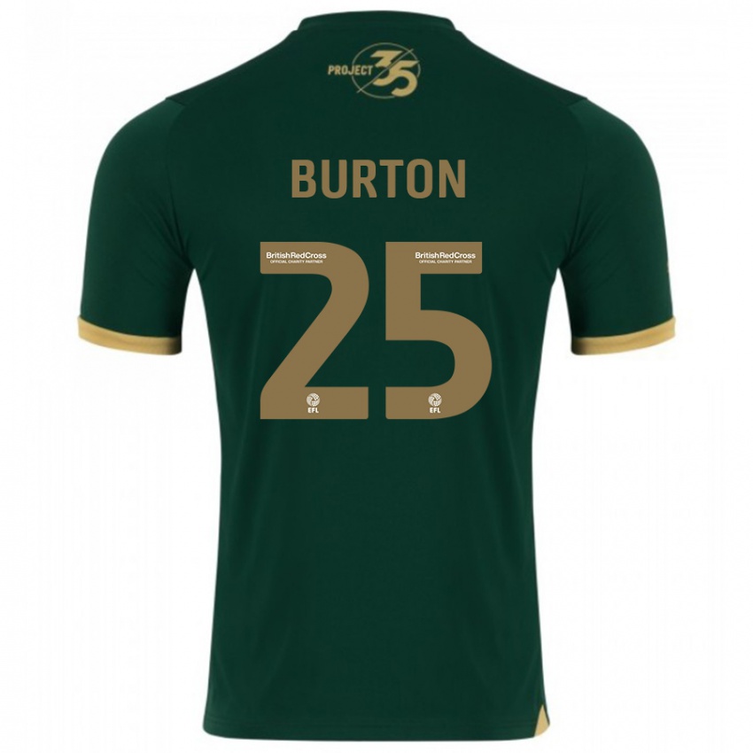 Criança Camisola Callum Burton #25 Verde Principal 2023/24 Camisa Brasil