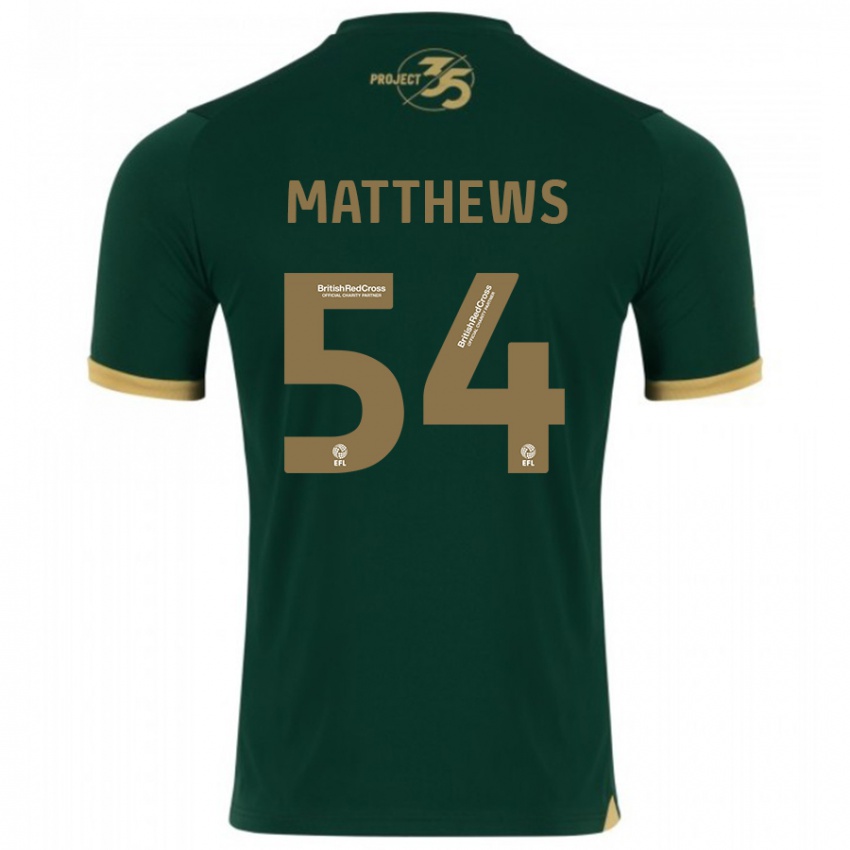 Criança Camisola Jack Matthews #54 Verde Principal 2023/24 Camisa Brasil