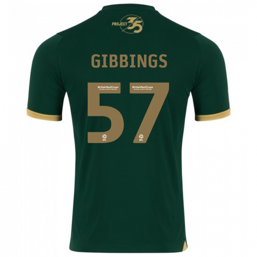 Criança Camisola Cole Gibbings #57 Verde Principal 2023/24 Camisa Brasil